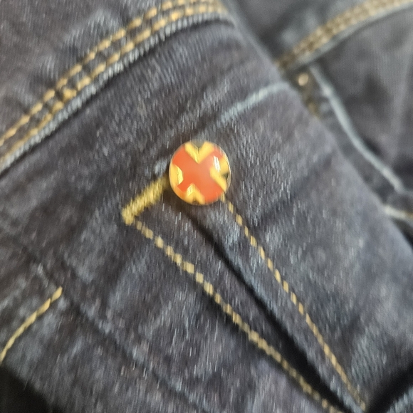 HUDSON Women's Mid-Rise Beth Baby Bootcut Jean button flap skinny 90s Y2K Sz 26 - Picture 6 of 7